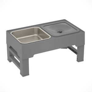 Elevate Your Dog's Dining Experience with Our Double Bowls Stainless Stand