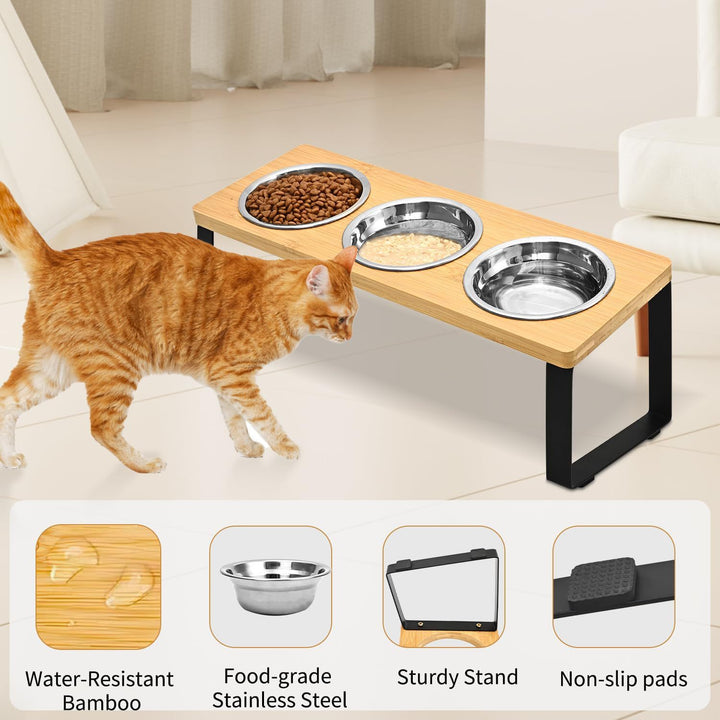 Elevate Your Pet's Dining Experience with the Log Pet Feeding Rack