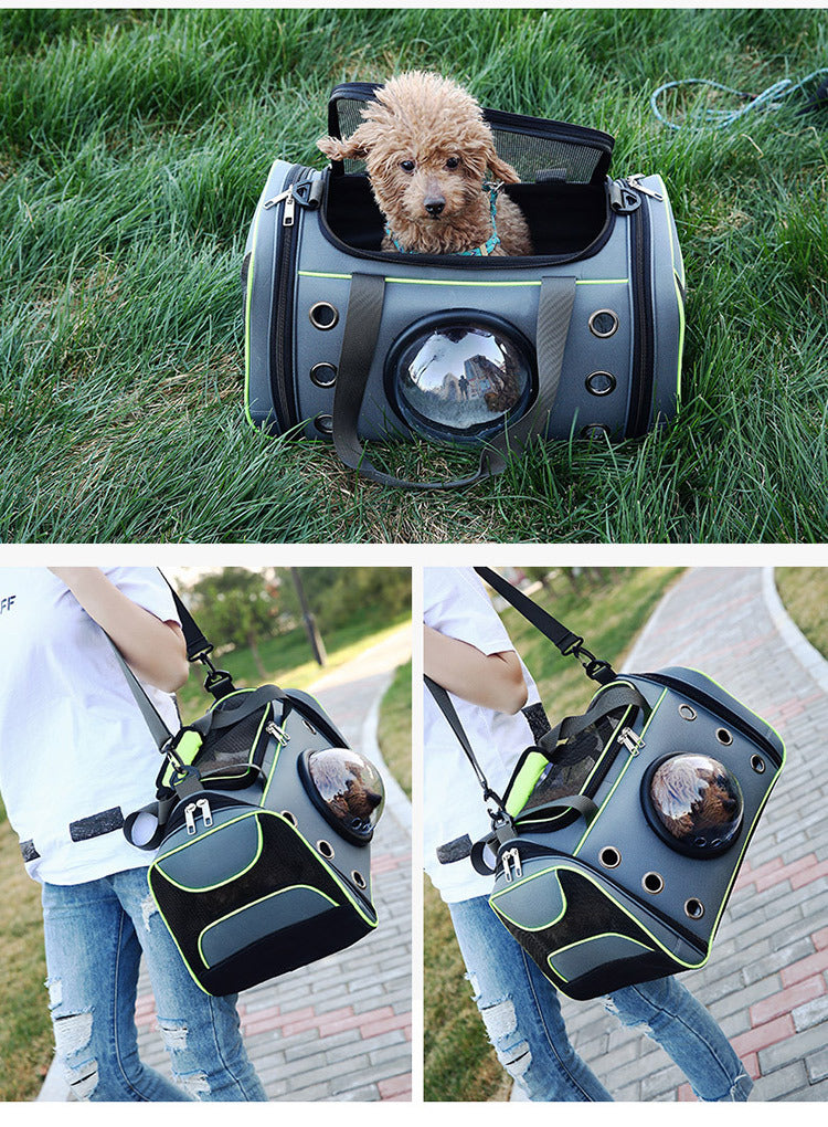 Portable Pet Backpack Diaper Carrier Travel Bag