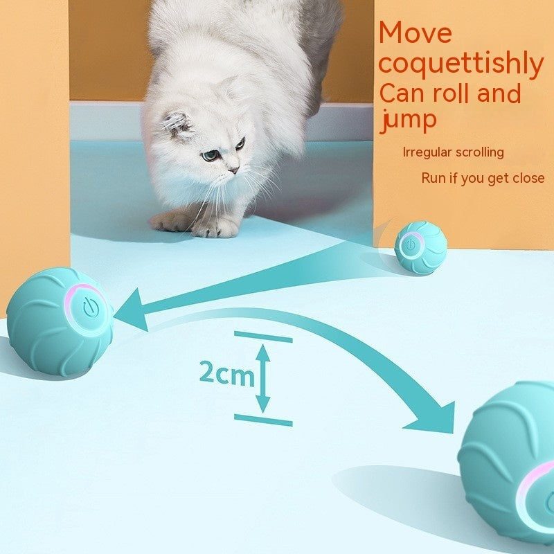 Smart  Toys Rolling Ball Pet  Owner Interactive Pets Toys Automatic Bouncing Ball USB Self Hi Teasing Kittens Jumping Ball