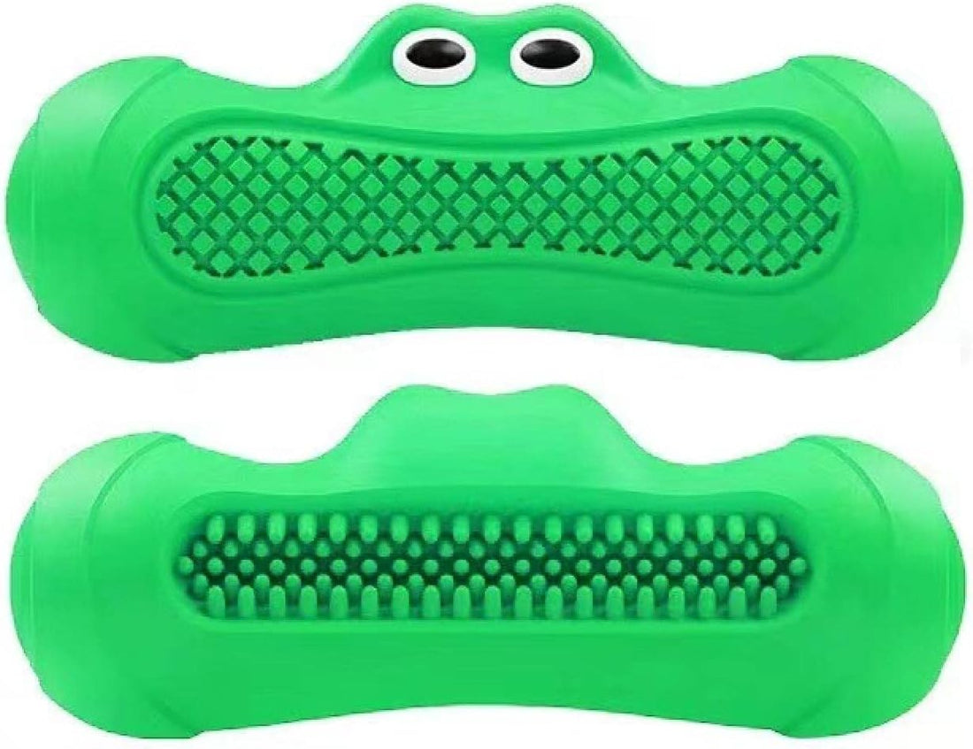 Vocal Rugby Pet Toy Natural Rubber Teething Chew Resistant Design