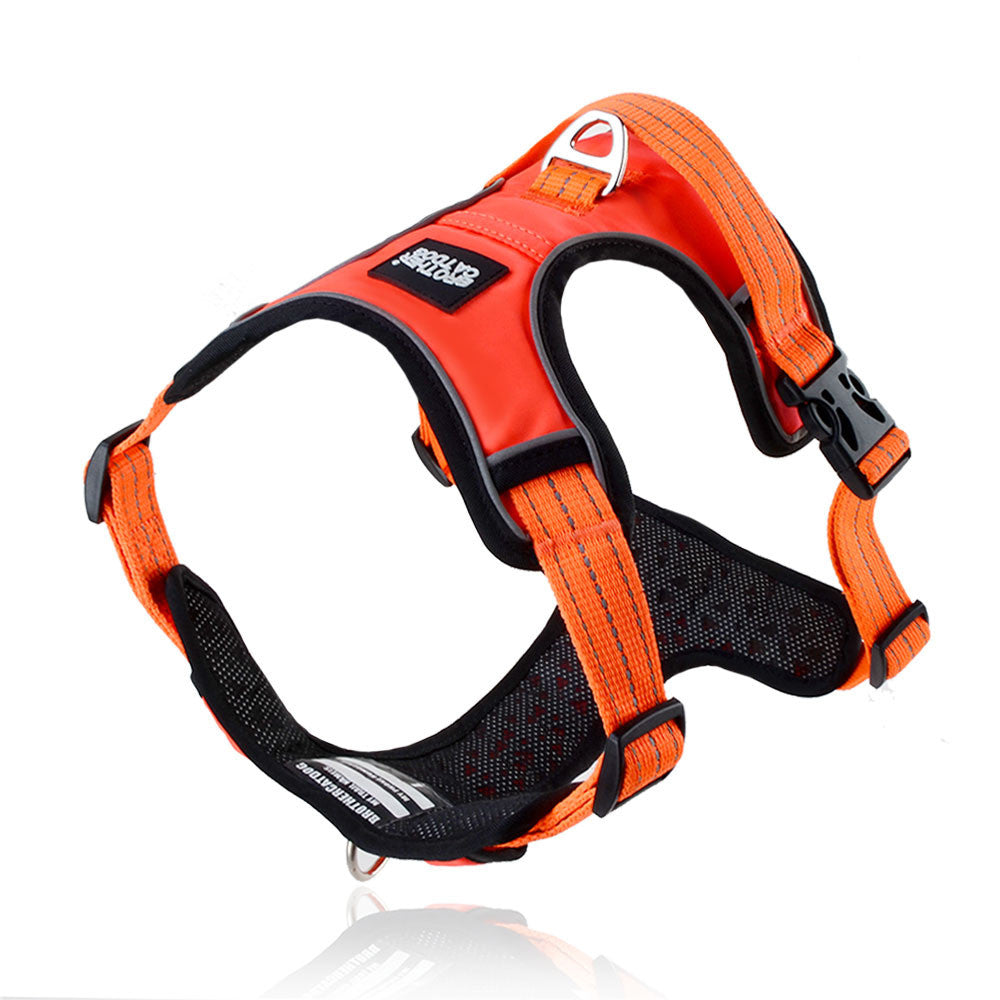 Reflective Breathable Vest Type Pet Leash Walking Harness Lead