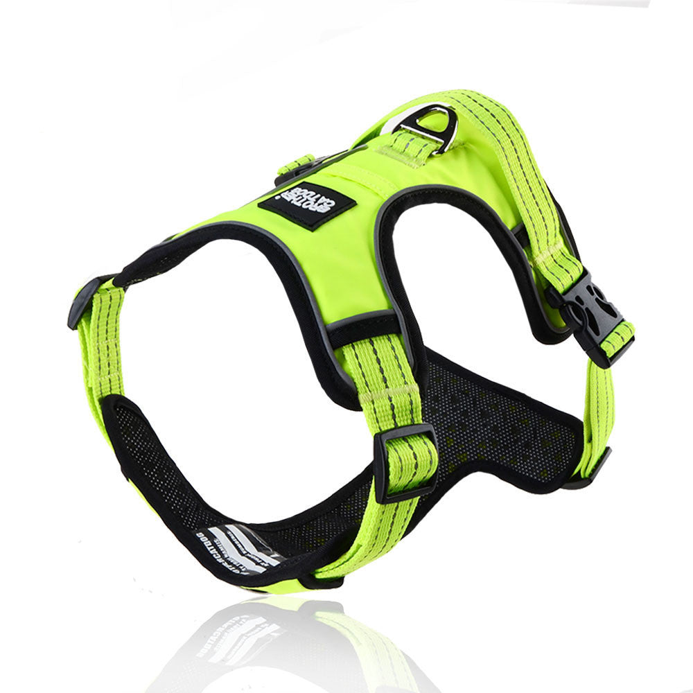 Reflective Breathable Vest Type Pet Leash Walking Harness Lead