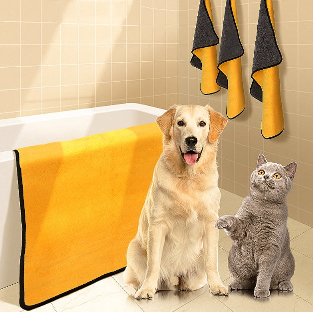 Quick Drying Absorbent Pet Bath Towel For Pet Care