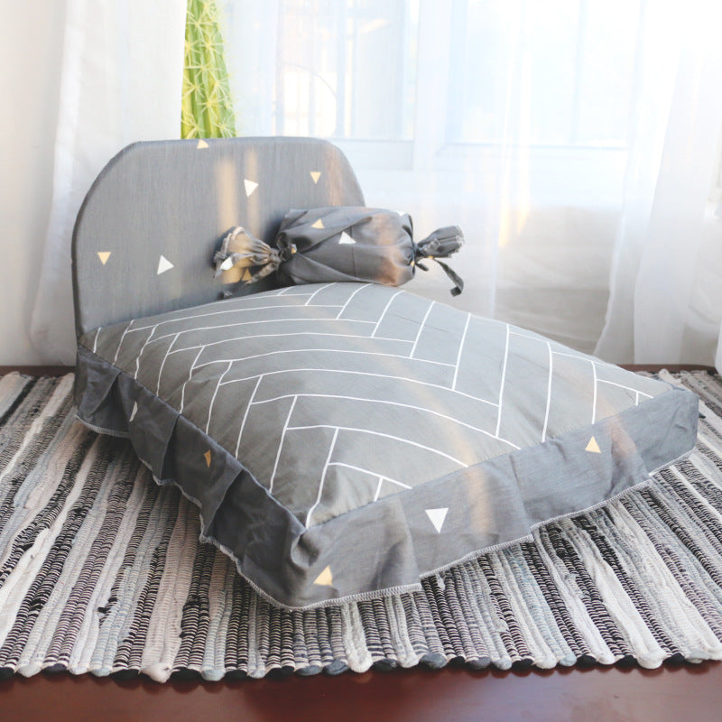 Soft Pet Bed For Small Breed Teddy Style Cozy Sleeping Nest
