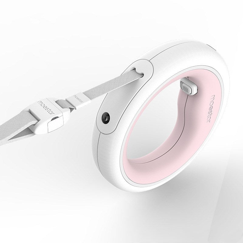 Retractable Pet Leash With Collar Durable Walking Chain Lead