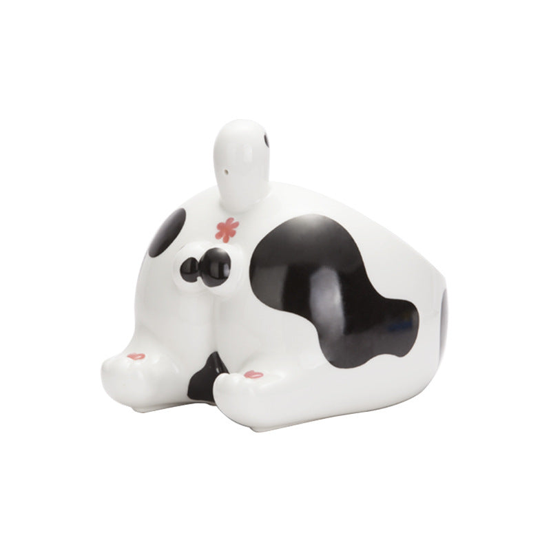 Ceramic Raised Pet Feeding Bowl Single Mouth Food And Water Holder