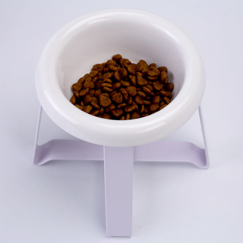 Pet Bowls Creative Antislip Feeding Bowl Food Bowl With Iron Stand 2 In 1 Pet Food Water Feeder Pet Feeding
