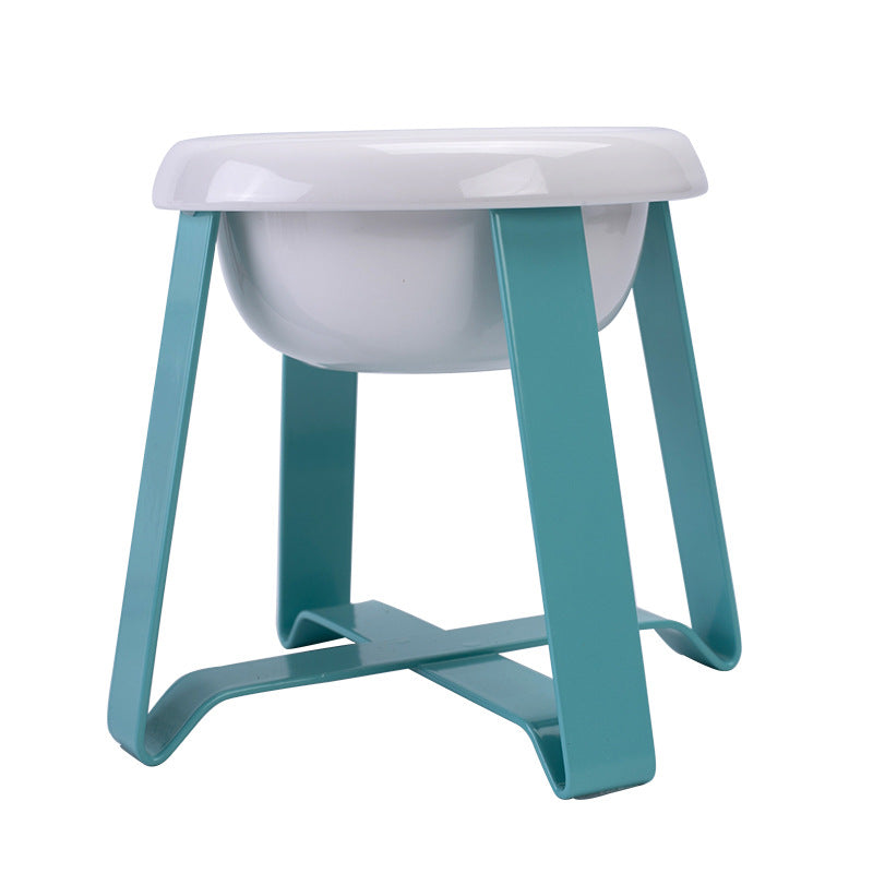Pet Bowls Creative Antislip Feeding Bowl Food Bowl With Iron Stand 2 In 1 Pet Food Water Feeder Pet Feeding