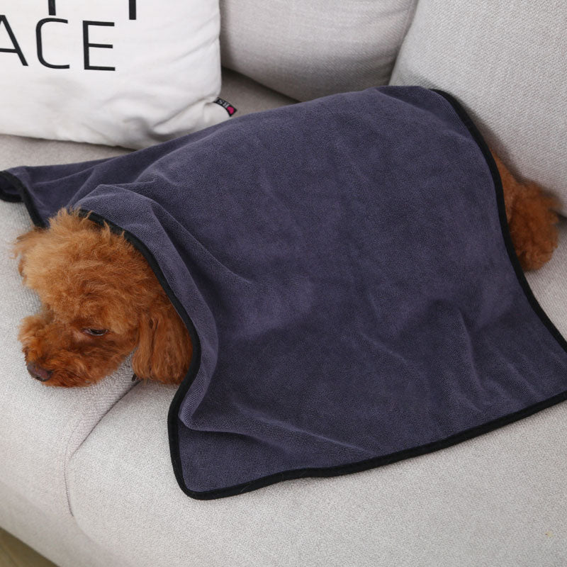 Super Absorbent Non Shedding Pet Drying Towel For Quick Grooming