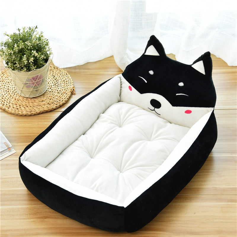 Large Warm Cozy Pet Bed Soft Fleece Nest Basket For Comfort And Rest