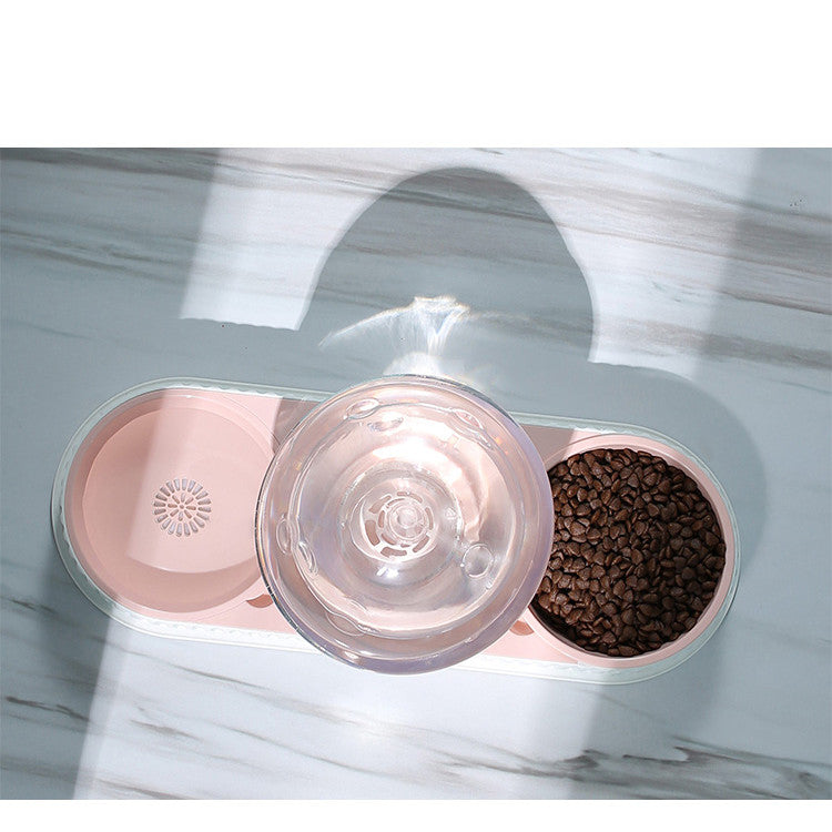 Automatic Plastic Pet Feeder Water Bowl For Food And Drink Supply