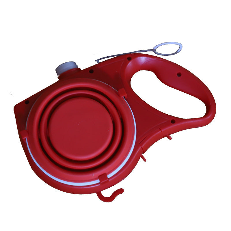 Multifunctional Pet Leash With Portable Water Bottle Holder