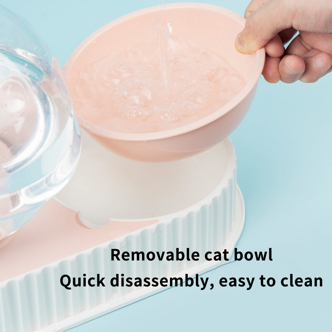 Automatic Plastic Pet Feeder Water Bowl For Food And Drink Supply