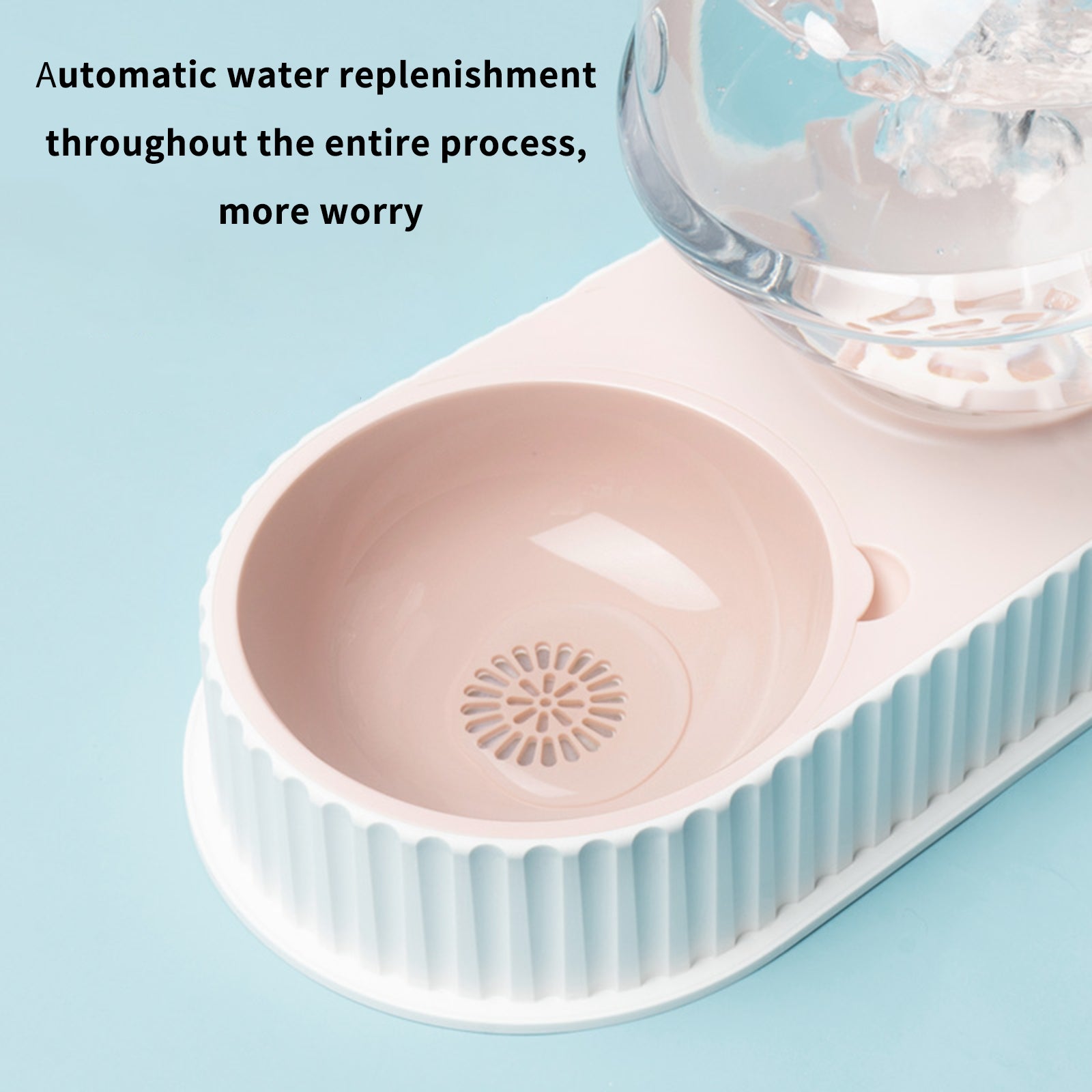 Automatic Plastic Pet Feeder Water Bowl For Food And Drink Supply