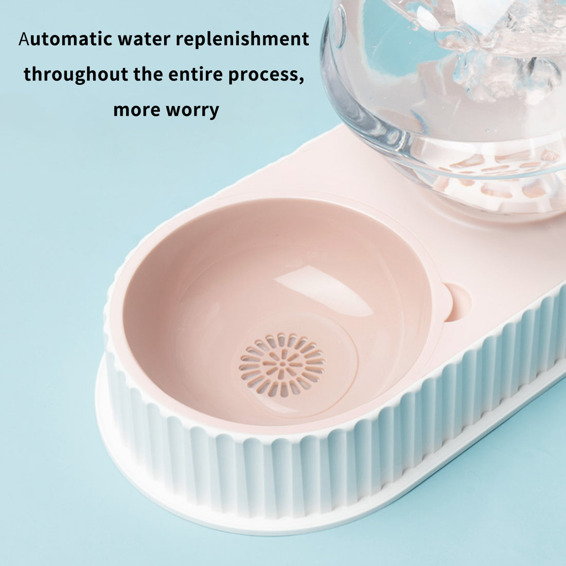 Automatic Plastic Pet Feeder Water Bowl For Food And Drink Supply