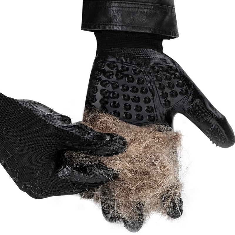 Soft Rubber Pet Grooming Glove Shedding Hair Remover Massage Brush