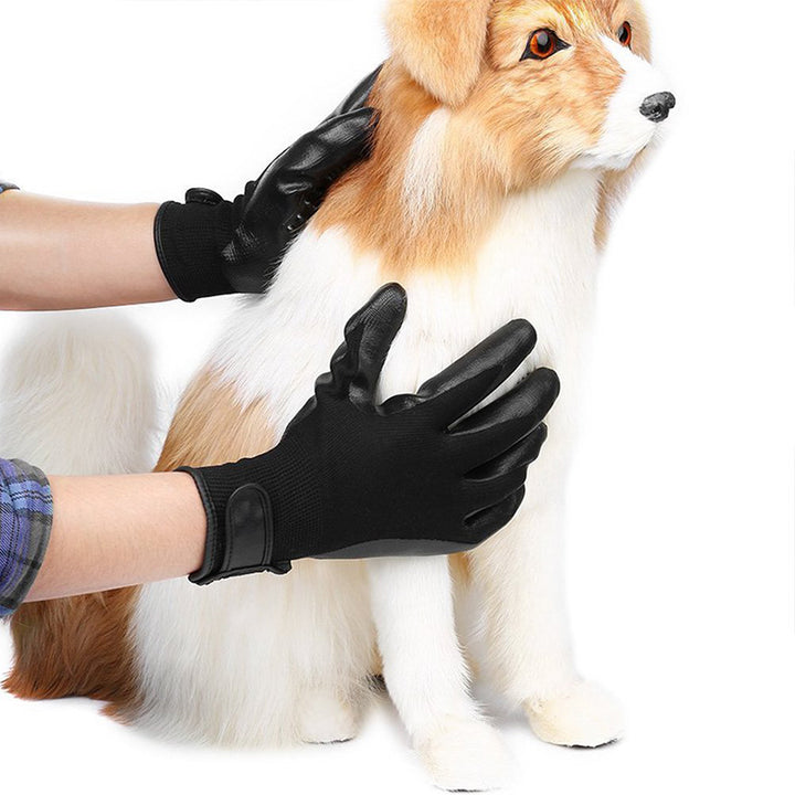 Soft Rubber Pet Grooming Glove Shedding Hair Remover Massage Brush