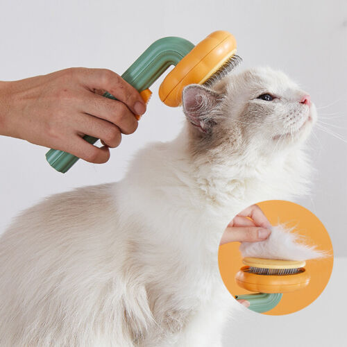 Self Cleaning Pet Slicker Brush Gentle Undercoat Mat Removal Grooming Tool