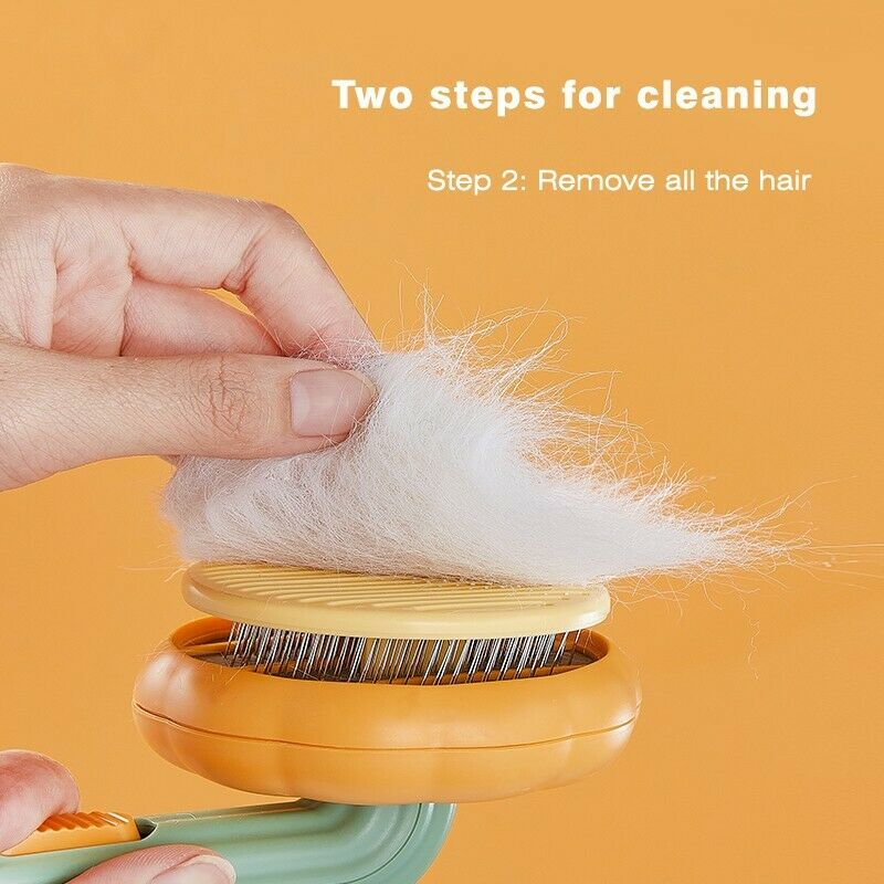 Self Cleaning Pet Slicker Brush Gentle Undercoat Mat Removal Grooming Tool