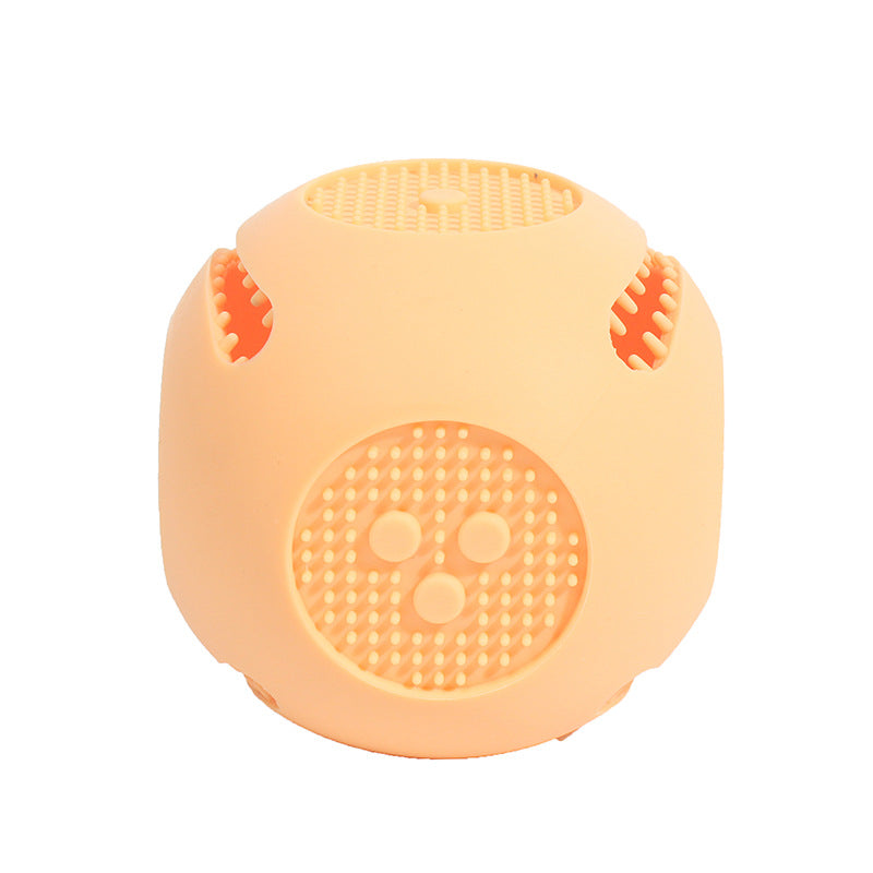 Bite Resistant Puzzle Food Dispensing Silicone Pet Toy Ball