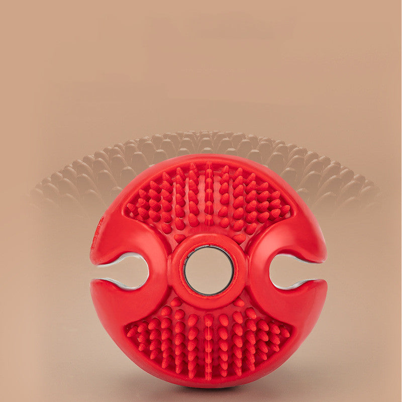 Elastic Solid Food Dispensing Pet Ball For Interactive Training Toy