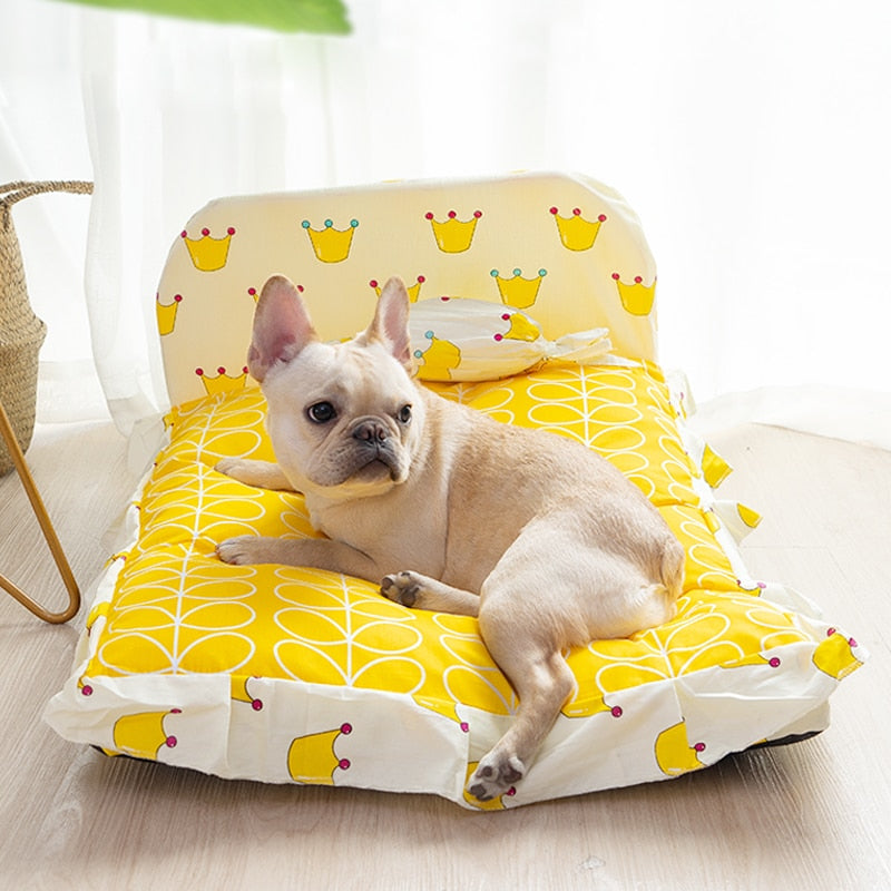 Soft Pet Bed For Small Breed Teddy Style Cozy Sleeping Nest