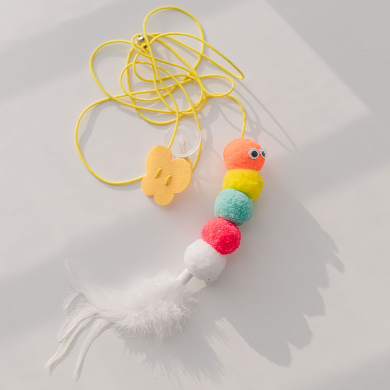 Interactive Telescopic Hanging Mouse Rope Pet Toy For Play And Activity
