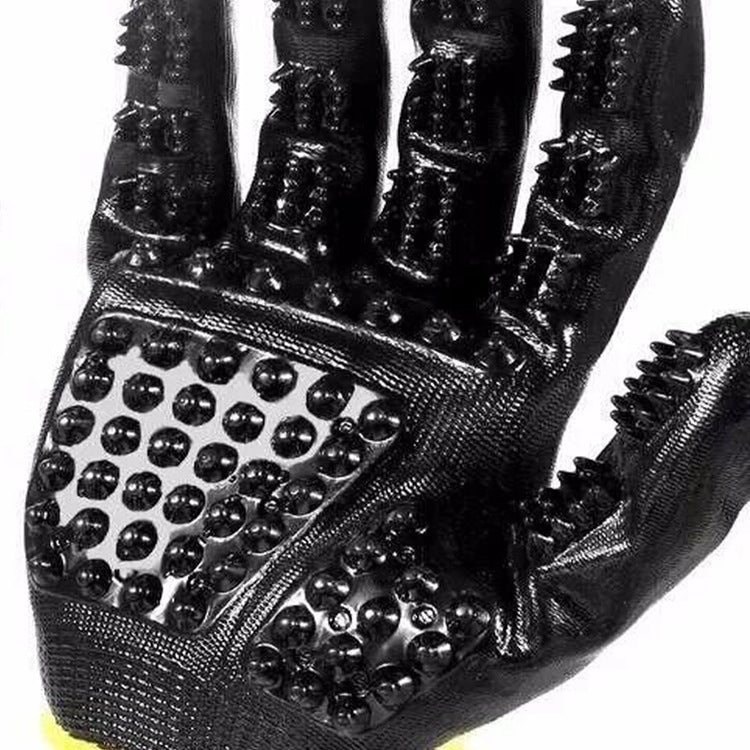 Soft Rubber Pet Grooming Glove Shedding Hair Remover Massage Brush