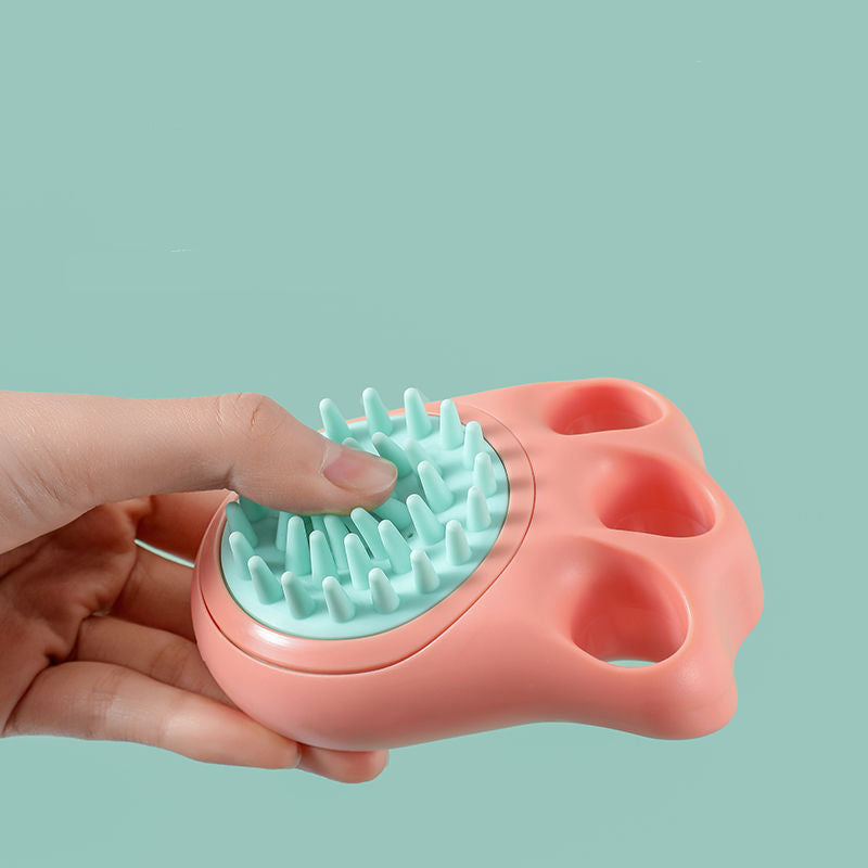 Pet Bath Brush Massage Comb Grooming Tool For Pet Care
