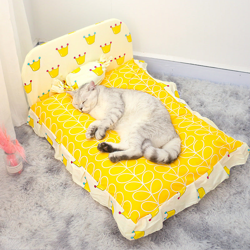 Soft Pet Bed For Small Breed Teddy Style Cozy Sleeping Nest