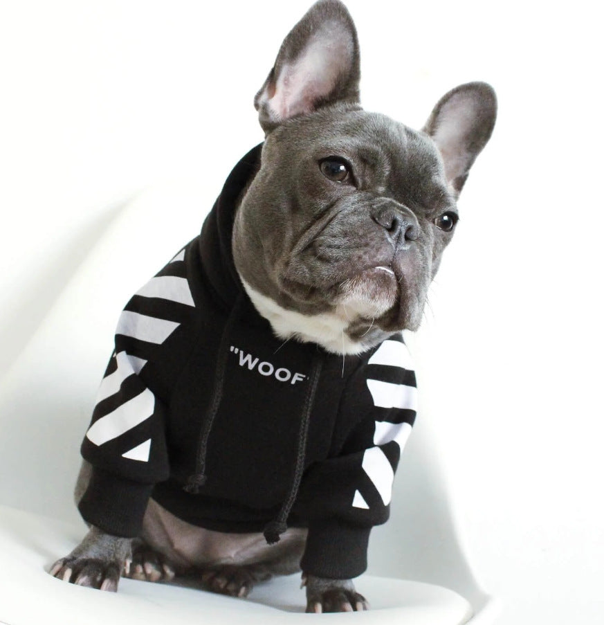 Pet Three Stripe Sweater Stylish Autumn Winter Sportswear Clothing