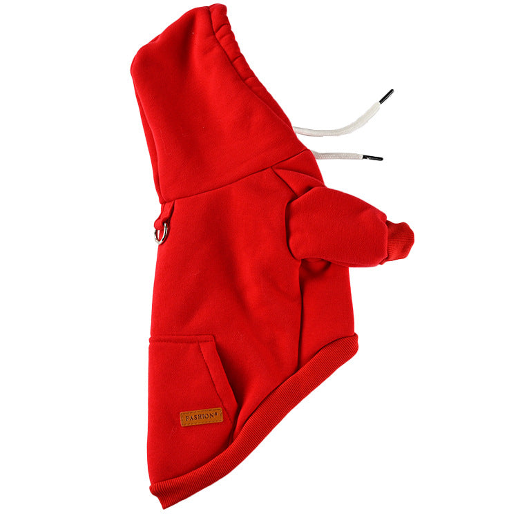 Pet Fashion Simple Hooded Sweater