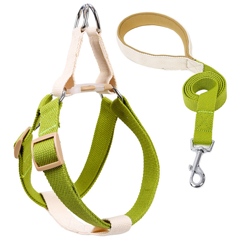 Vest Style Pet Drawstring Leash Walking Harness Lead