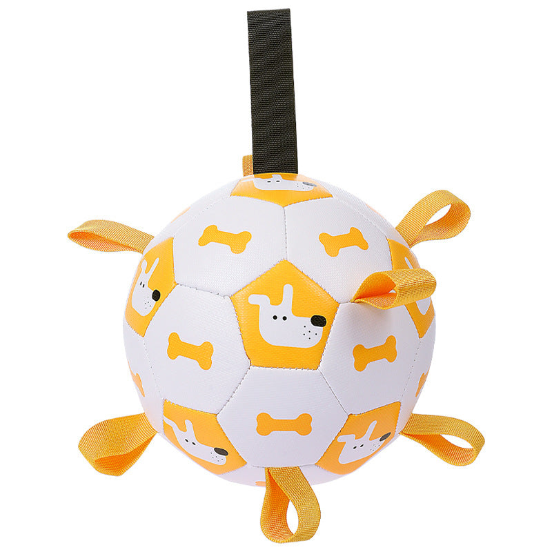 Interactive Pet Football Toy Outdoor Training Chew Teething Ball