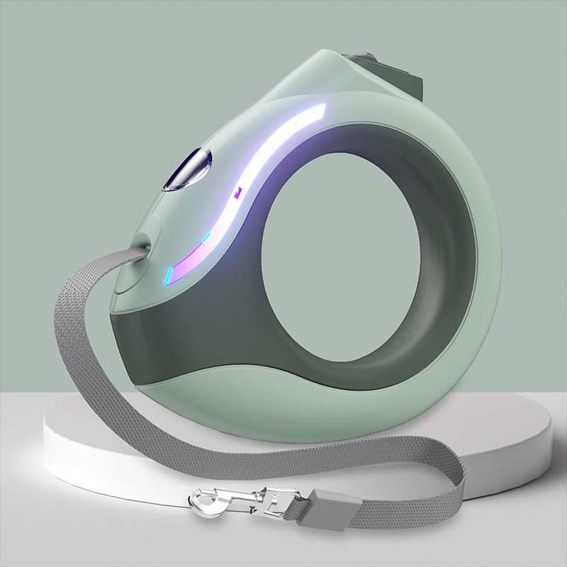 LED Light Retractable Pet Leash Automatic Traction Rope
