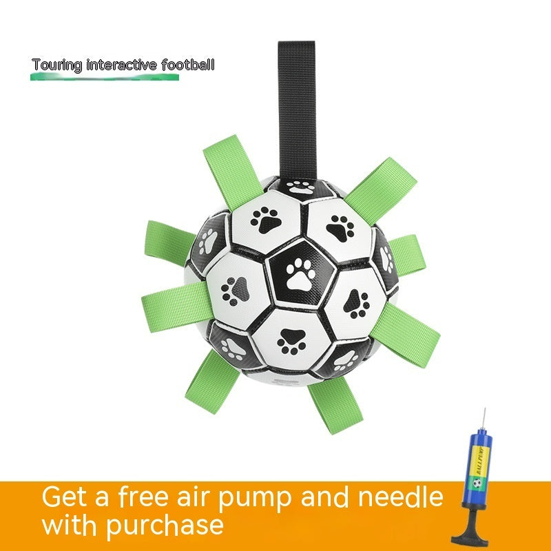 Interactive Pet Football Toy Outdoor Training Chew Teething Ball