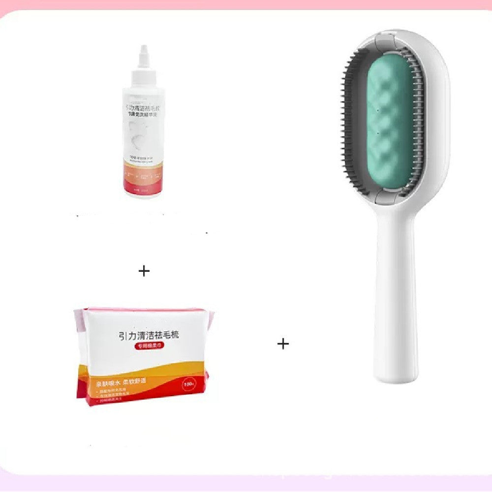 Pet Dematting Grooming Brush Floating Hair Removal Comb With Cleaning Tank