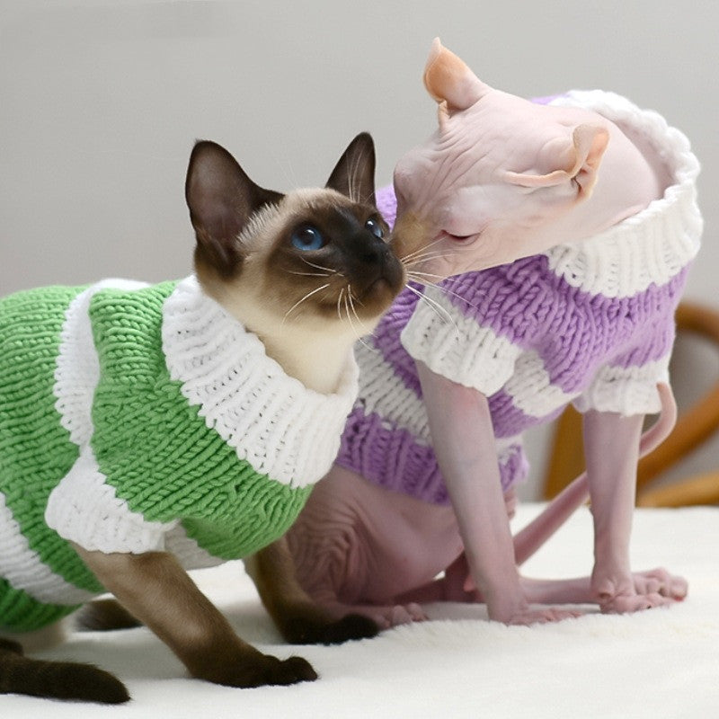 Hairless Warm Sweater Pet Clothes