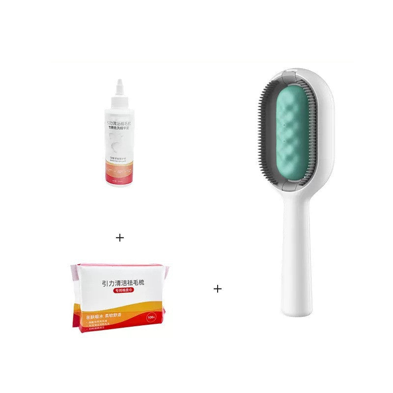 Pet Dematting Grooming Brush Floating Hair Removal Comb With Cleaning Tank
