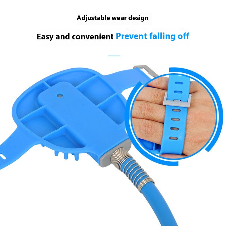 Silicone Pet Bathing Gloves Handheld Pet Shower Massage Brush Tool