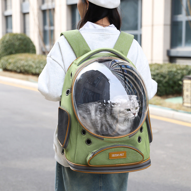 Transparent Large Capacity Portable Pet Backpack Carrier For Travel