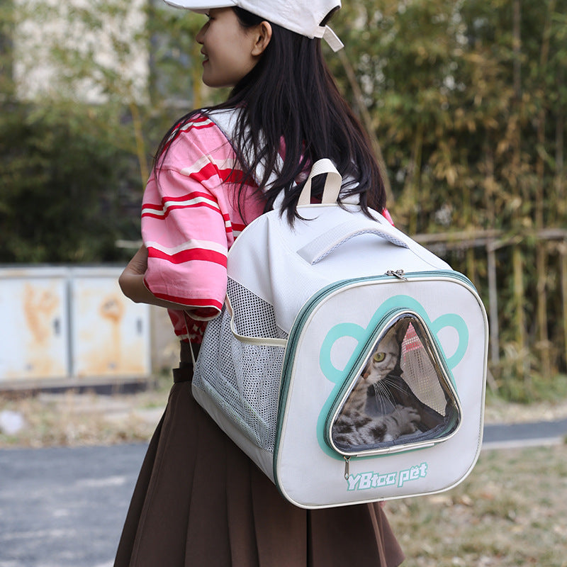Large Capacity Breathable Pet Backpack Carrier Portable Travel Bag