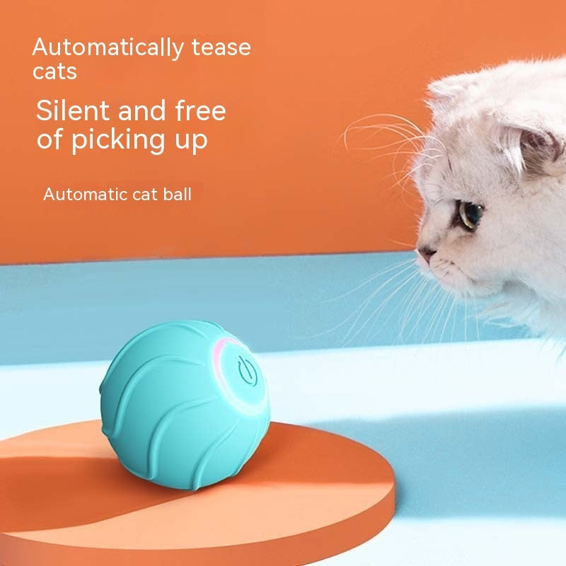 Smart  Toys Rolling Ball Pet  Owner Interactive Pets Toys Automatic Bouncing Ball USB Self Hi Teasing Kittens Jumping Ball