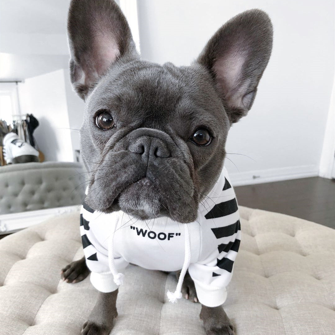 Pet Three Stripe Sweater Stylish Autumn Winter Sportswear Clothing