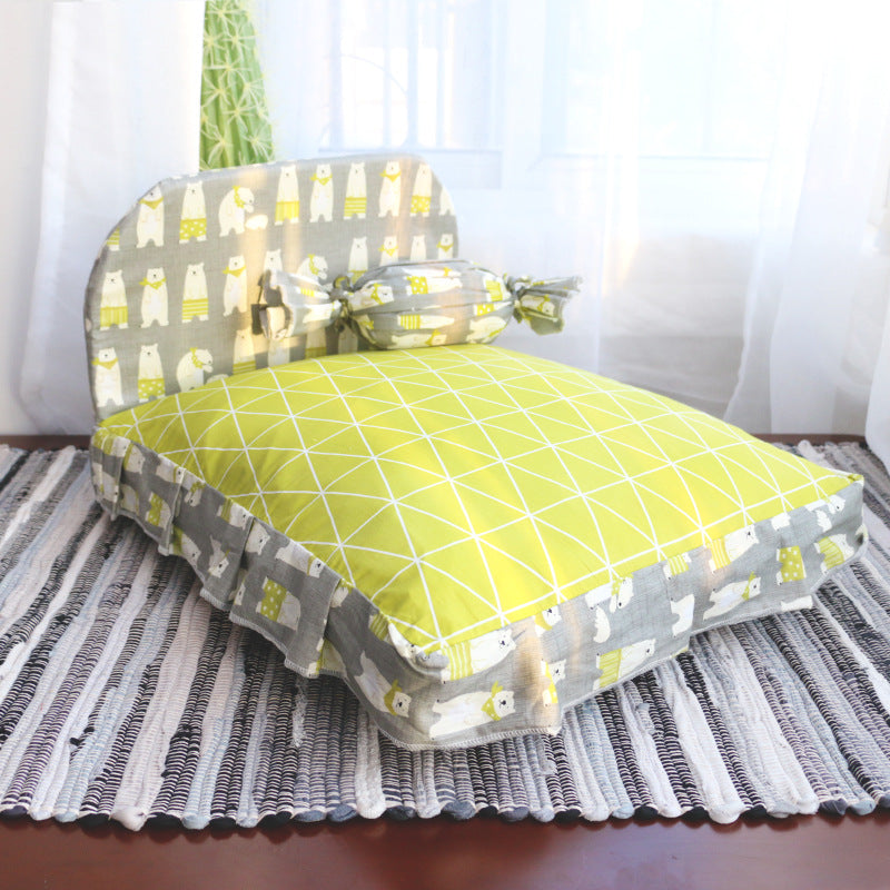 Soft Pet Bed For Small Breed Teddy Style Cozy Sleeping Nest