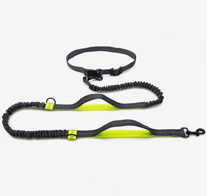 Reflective Multi Function Elastic Pet Leash Running Traction Lead