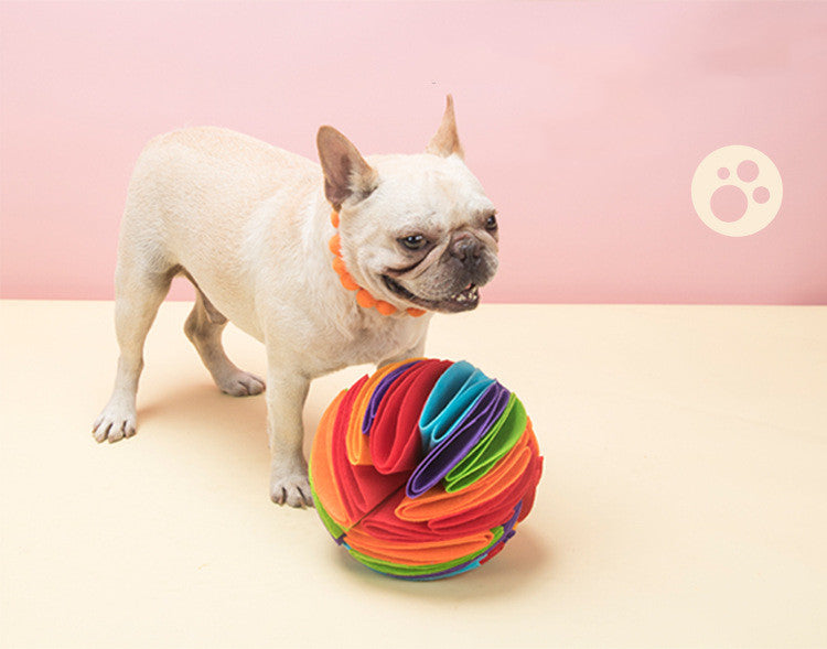 Foldable Food Leaking Interactive Smell Stimulation Pet Toy Ball