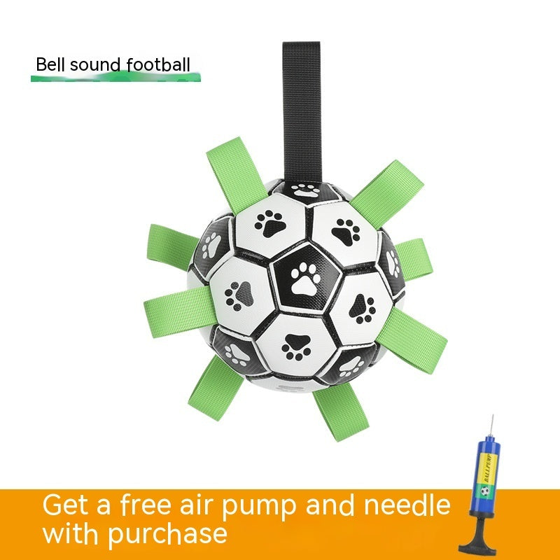 Interactive Pet Football Toy Outdoor Training Chew Teething Ball