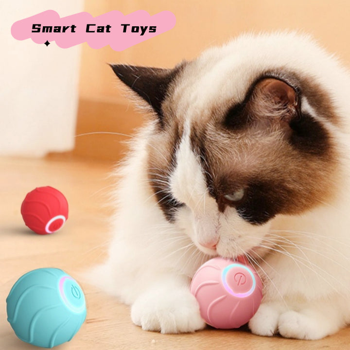 Smart  Toys Rolling Ball Pet  Owner Interactive Pets Toys Automatic Bouncing Ball USB Self Hi Teasing Kittens Jumping Ball